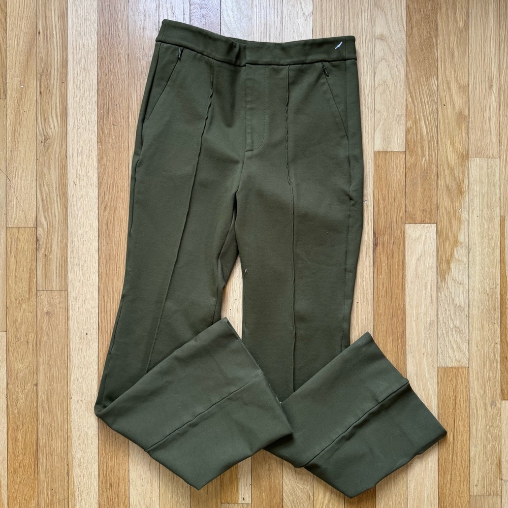 Anthropologie Olive Green Stretch Chinos